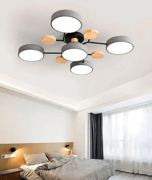 Nordic Branched Disc Metal Ceiling Lamp S117