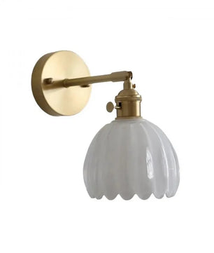 Retro Glass Flower Bud Tulip Wall Lamp S120