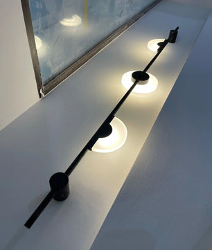 Black Slender Alabaster Wall Lamp