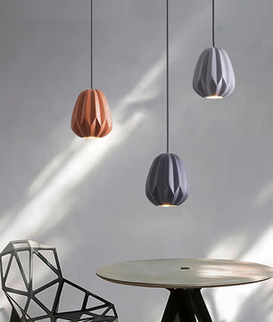 Papaya Resin Pendant Lamp