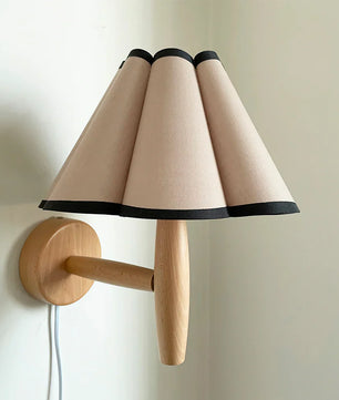 Vintage Fluted Plug In Wall Lamp