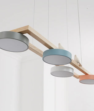 Sienna Bird Long Chandelier