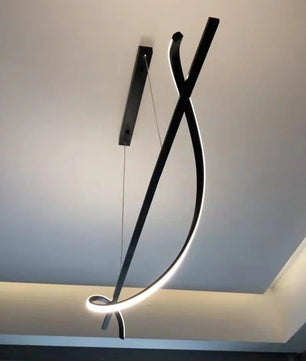 Black Wave Chandelier