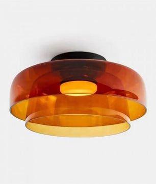 Nordic Morandi Glass Bowl Shaped Ceiling Lamp S183