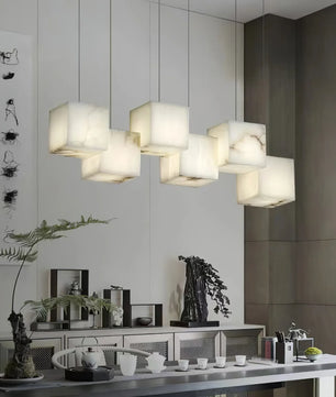 Marble Box Chandelier