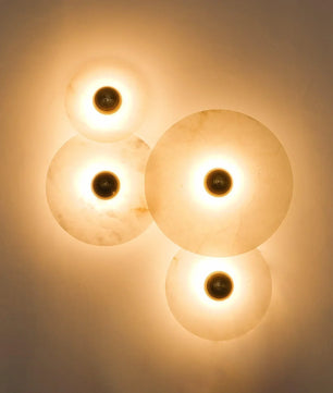 Round Alabaster Wall Lamp