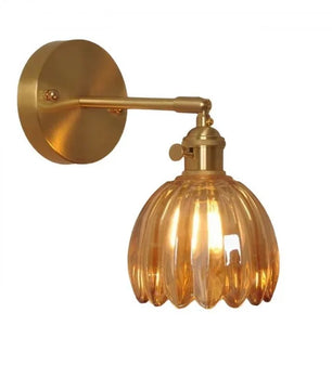 Retro Glass Flower Bud Tulip Wall Lamp S120