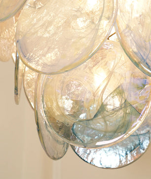 Vistosi Blue Murano Chandelier