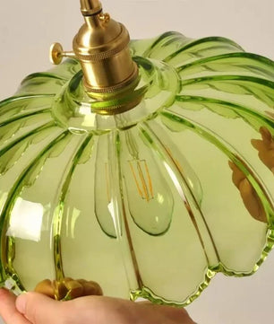 Retro Petal Glass Pendant Light S98