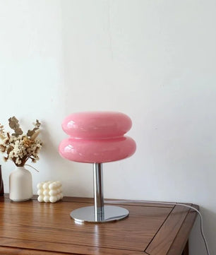 Bauhaus Lollipop Ripple Glass Table Lamp S27