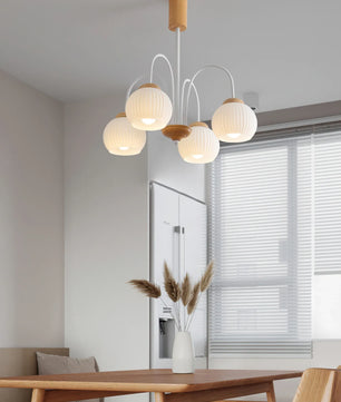 Molecural Wood Chandelier