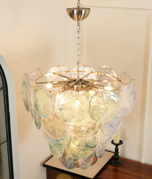 Vistosi Blue Murano Chandelier