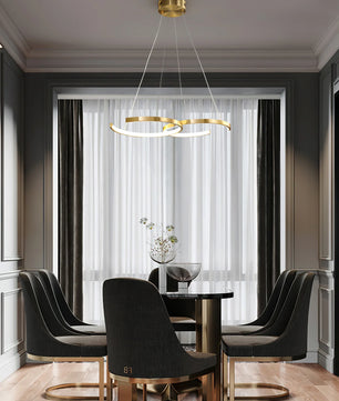 Double Rings Pendant Light