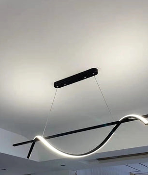 Black Wave Chandelier