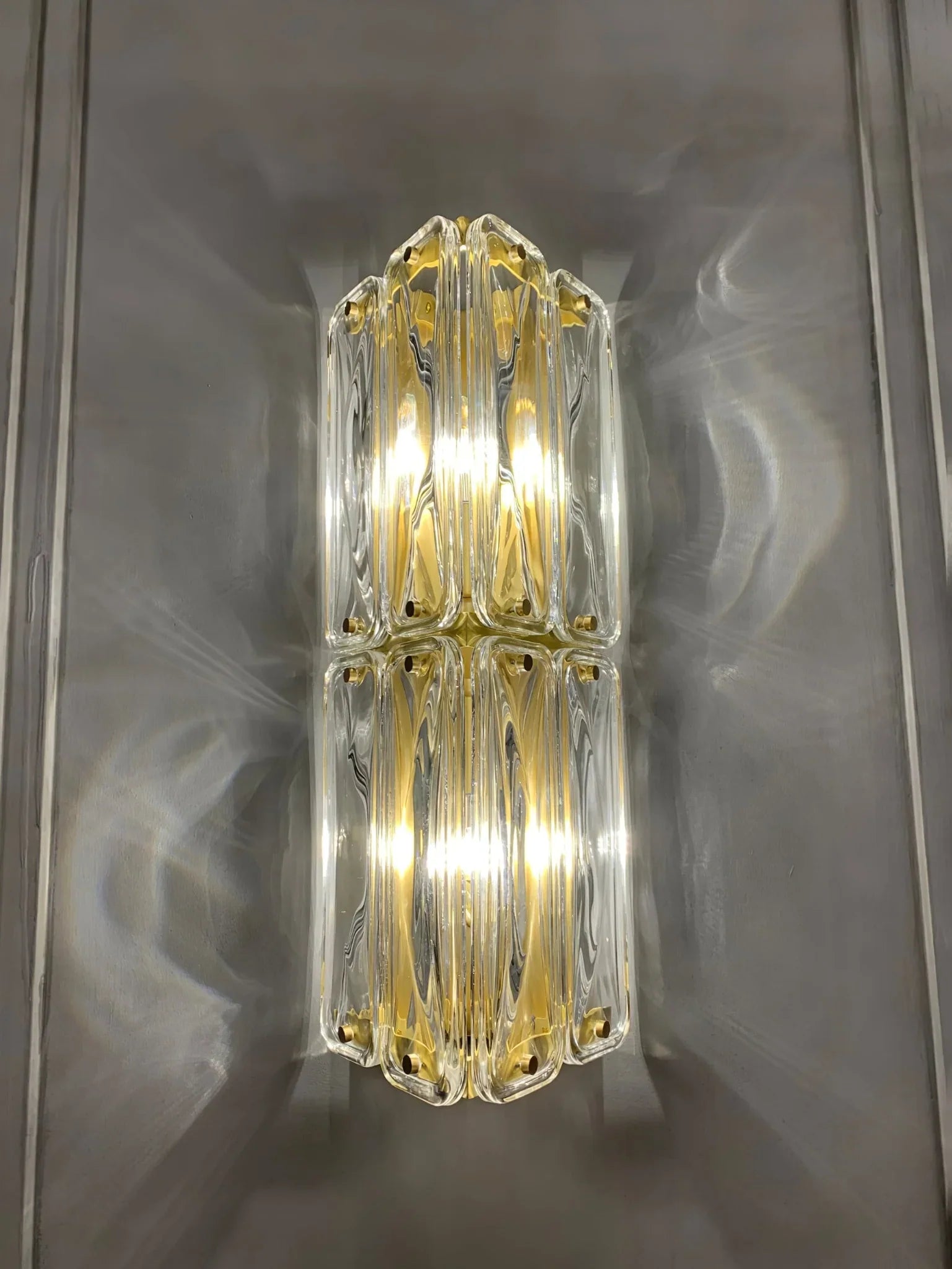 Triangular Glass Wall Light