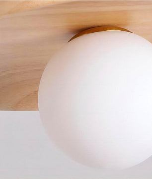 Rustic Wooden Ceiling Lamp S36