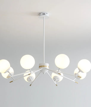 Spherical Beam Chandelier
