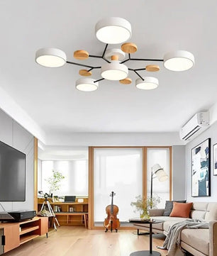 Nordic Branched Disc Metal Ceiling Lamp S117