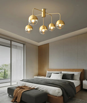Brass Globulars Ceiling Lamp