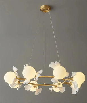 Allanie Gingko Round Chandelier
