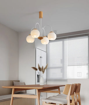 Molecural Wood Chandelier