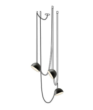 Light Rail Semispheres Leather Pendant Lamp