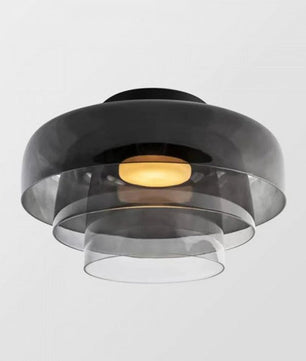 Nordic Morandi Glass Bowl Shaped Ceiling Lamp S183