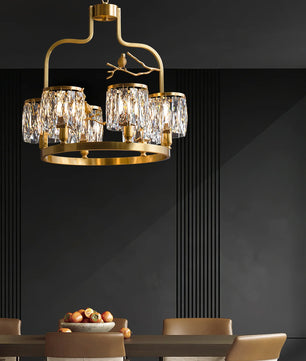 Crystal Bird Chandelier