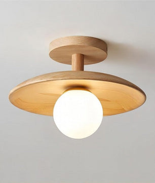 Rustic Wooden Ceiling Lamp S36