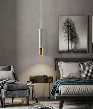 Marble Cylinder Pendant Light