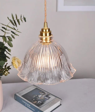 Nordic Retro Flower Glass Pendant Lamp S45
