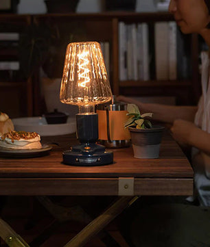 Mushroom Glass Desk Lamp