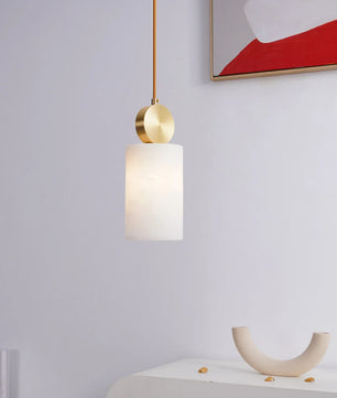 Etruscan Alabaster Pendant Light
