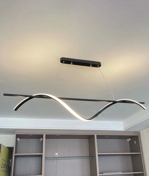 Black Wave Chandelier