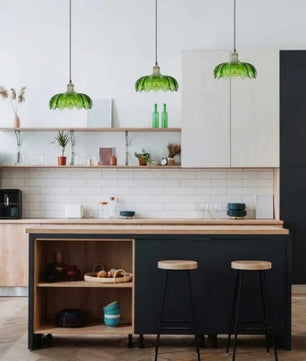 Retro Petal Glass Pendant Light S98