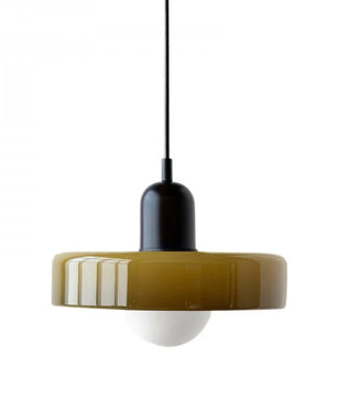 Morandi Glass Disc Orb Pendant Lamp