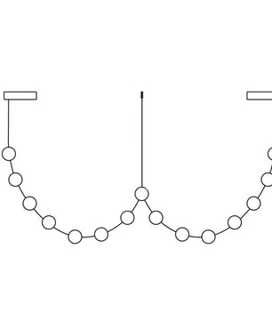 Curve Leather Chandelier