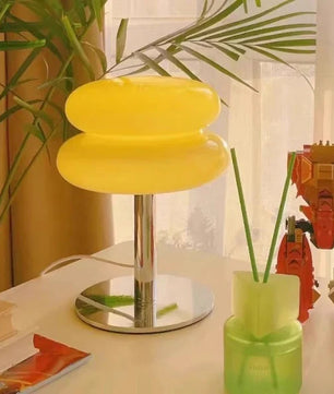 Bauhaus Lollipop Ripple Glass Table Lamp S27