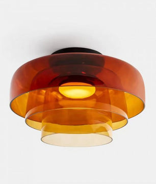 Nordic Morandi Glass Bowl Shaped Ceiling Lamp S183