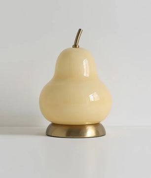 Pear Glass Built-in Battery Table Lamp