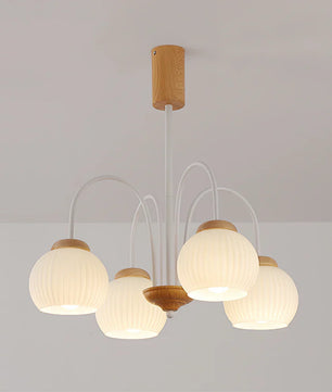 Molecural Wood Chandelier