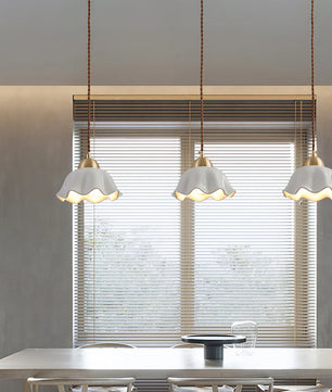 Ceramics Floral Pendant Light