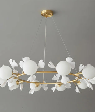 Allanie Gingko Round Chandelier