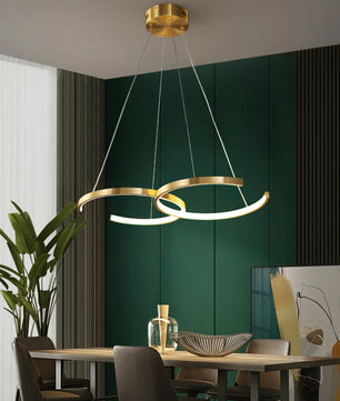 Double Rings Pendant Light