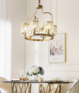 Crystal Bird Chandelier