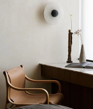 Round Alabaster Wall Lamp