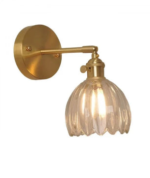 Retro Glass Flower Bud Tulip Wall Lamp S120