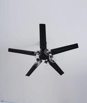 Glass Ball Ceiling Fan Light