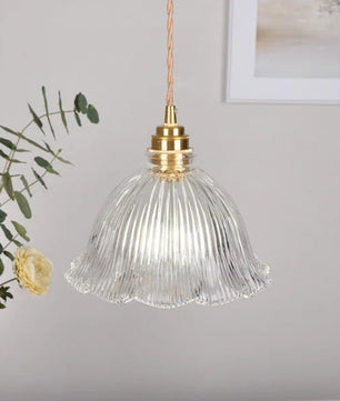 Nordic Retro Flower Glass Pendant Lamp S45