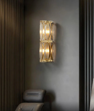 Triangular Glass Wall Light